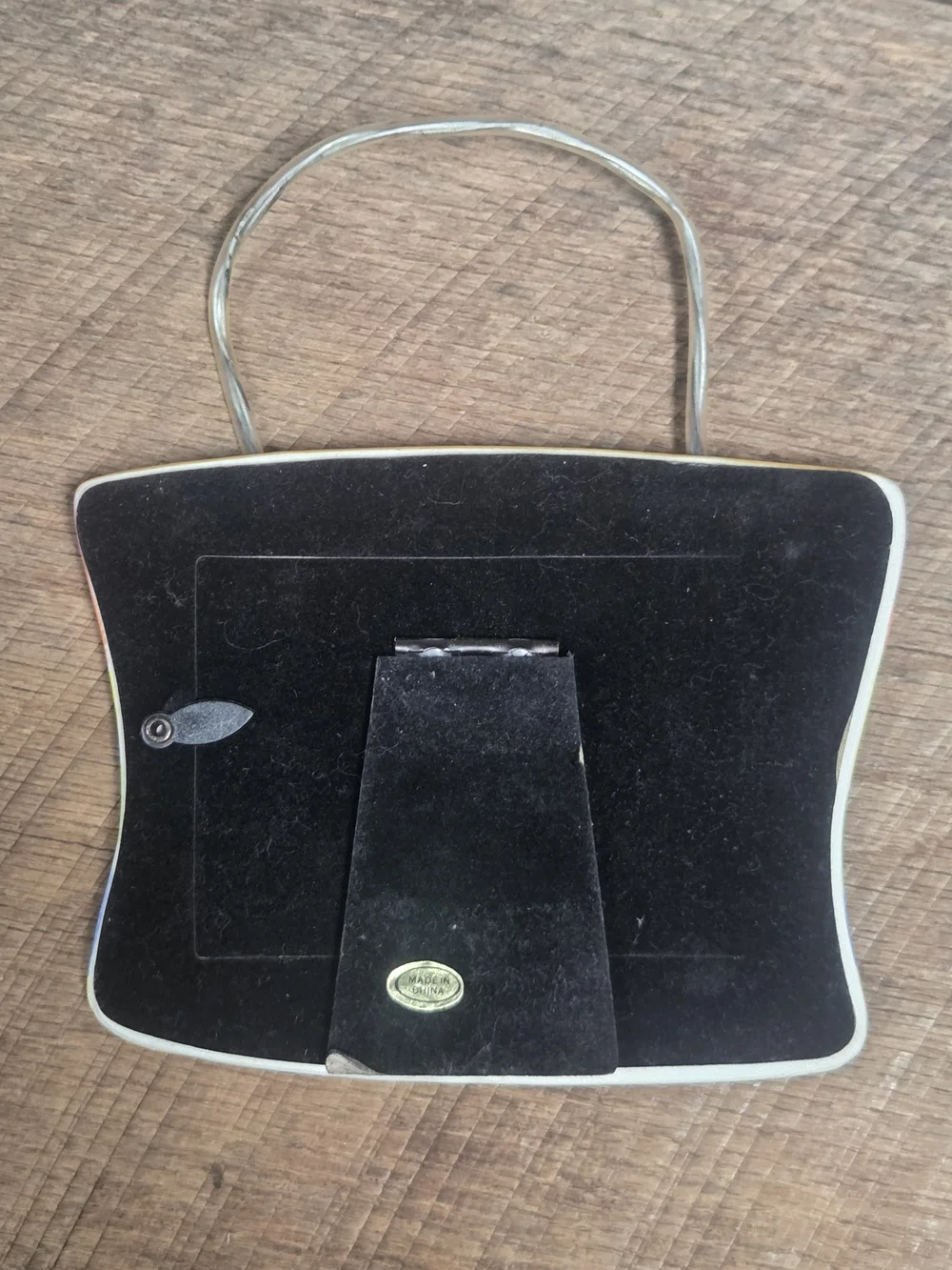 Unique Seaside Coastal Beach Bag Ceramic Photo Frame ~ Bin PP